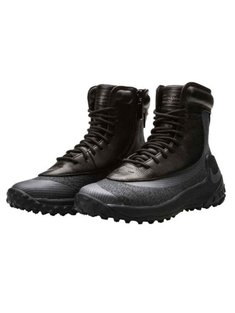 Nike Zoom Kynsi Jacquard WP Women's Black Ankle Boots Shoes
